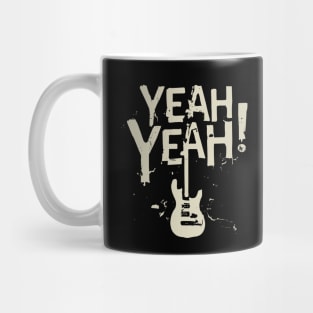 Yeah Distressed guitar Mug